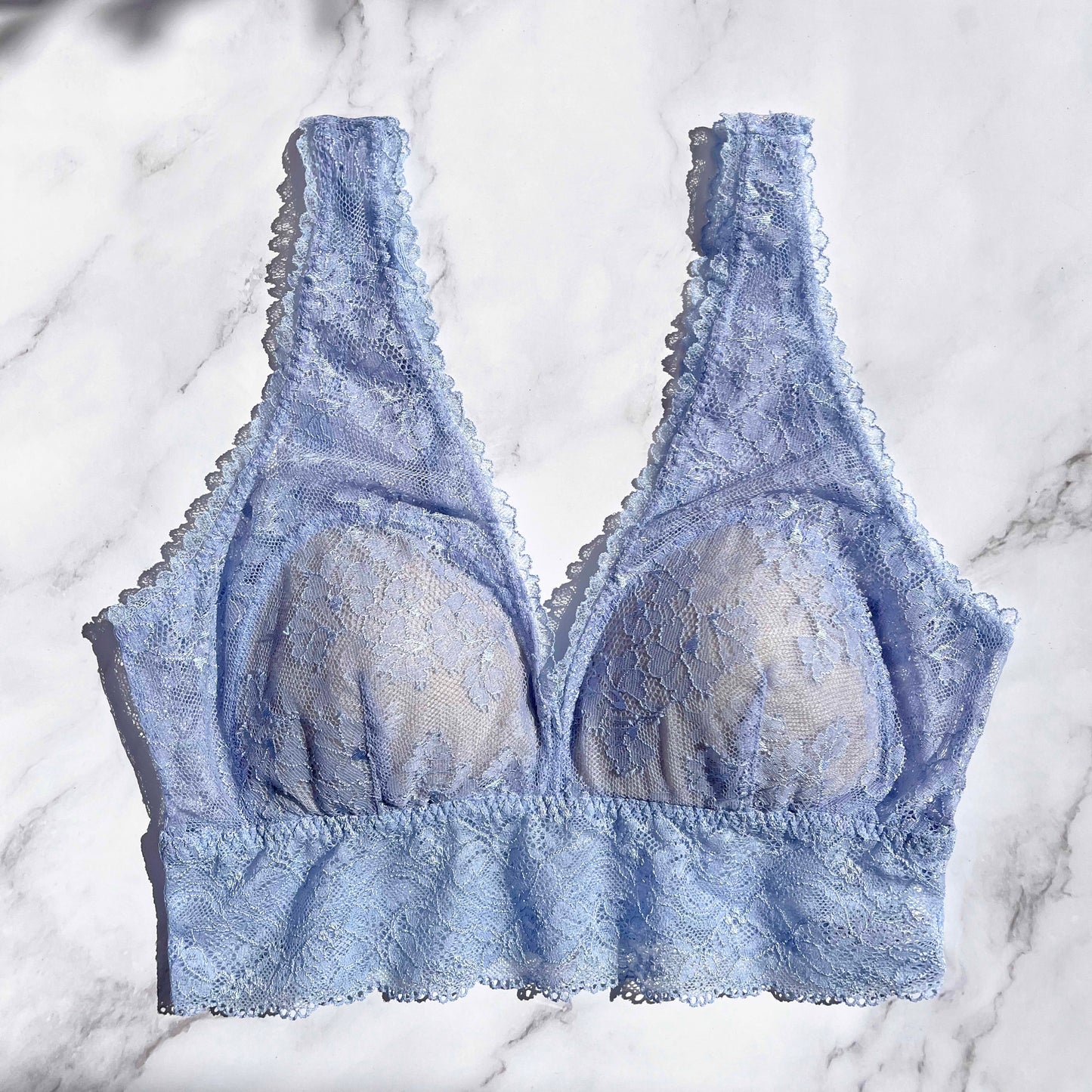 Viola Long Bralette|Blue