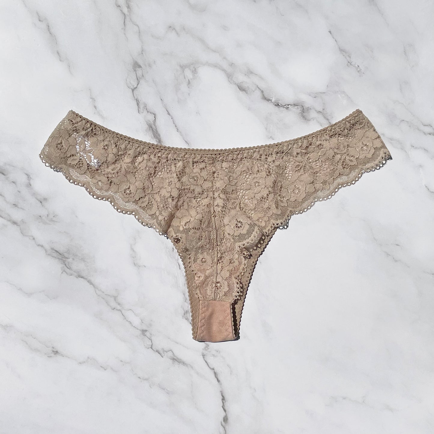 Dot Strapless set Thong|Beige