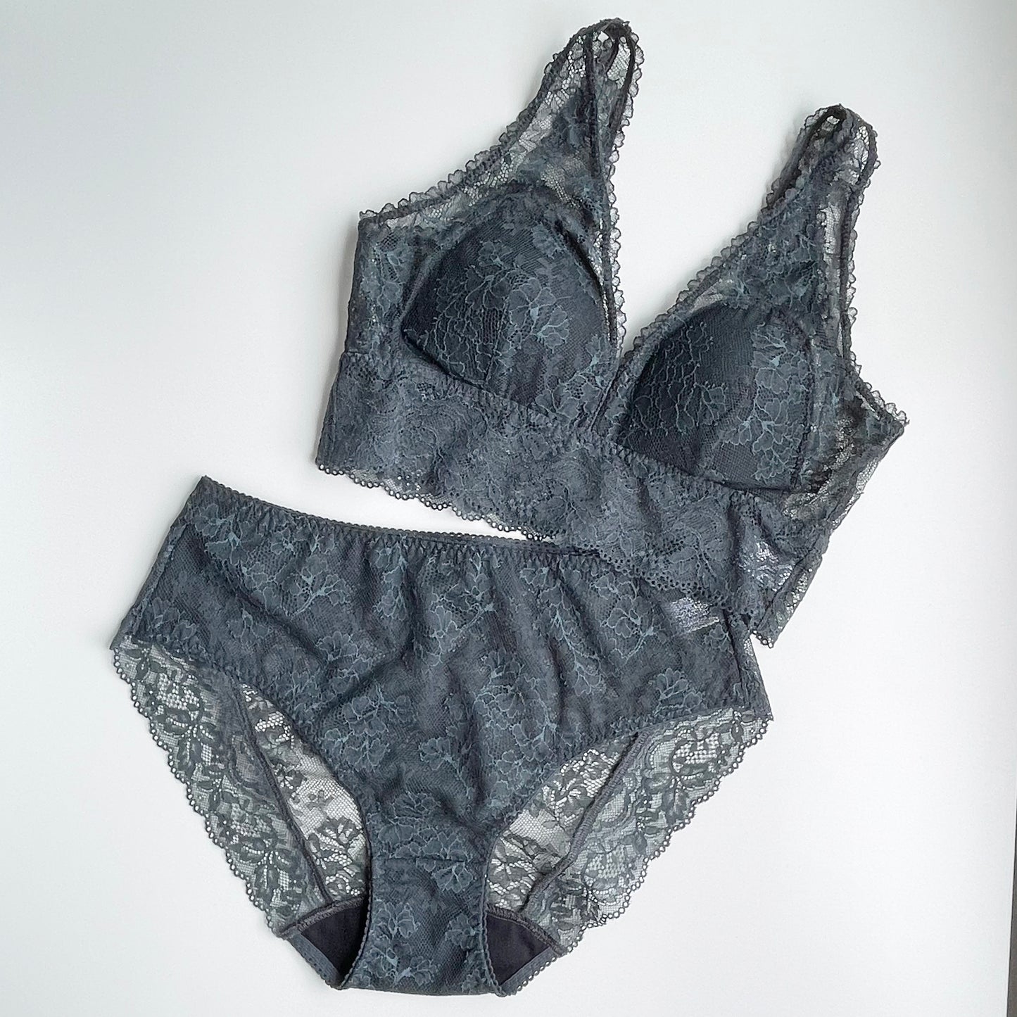 Viola Long Bralette|Moss Green