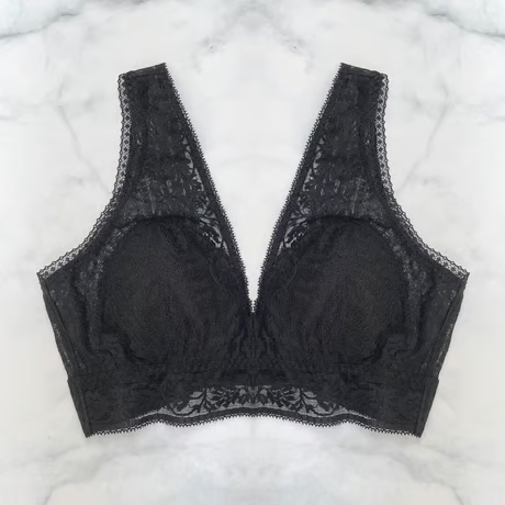 SALE Freesia Black Long Bralette