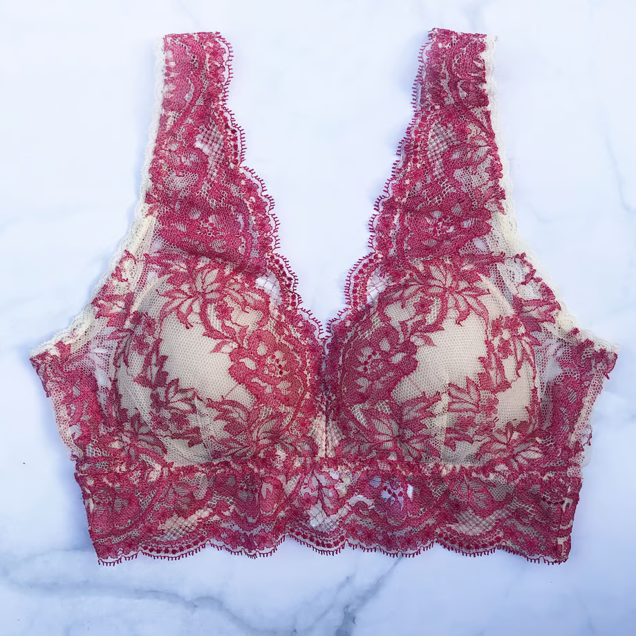 Lilac Berry Long Bralette