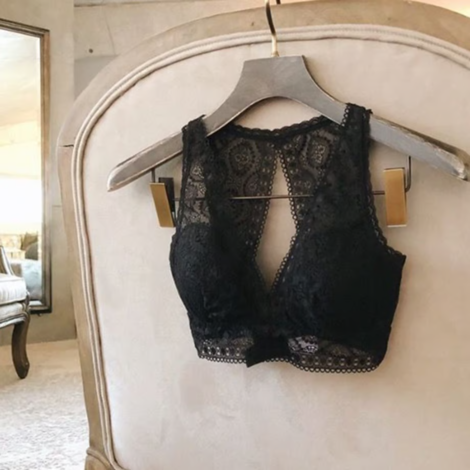 Moroccan Back style Bralette|Black