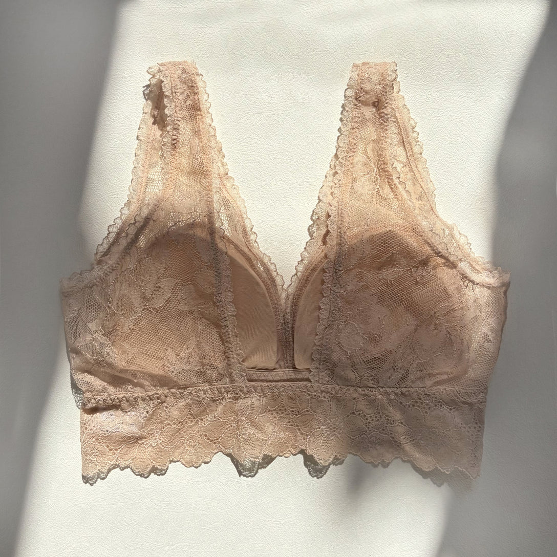 Ellis Long Bralette|Sand Beige