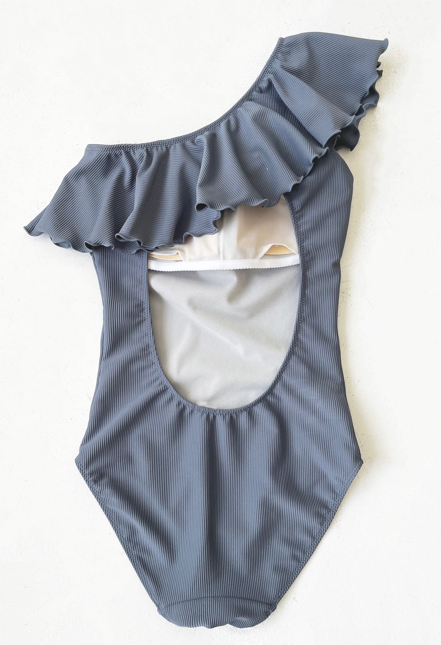 Swim Wear Flare Onepiece|Blue Glay