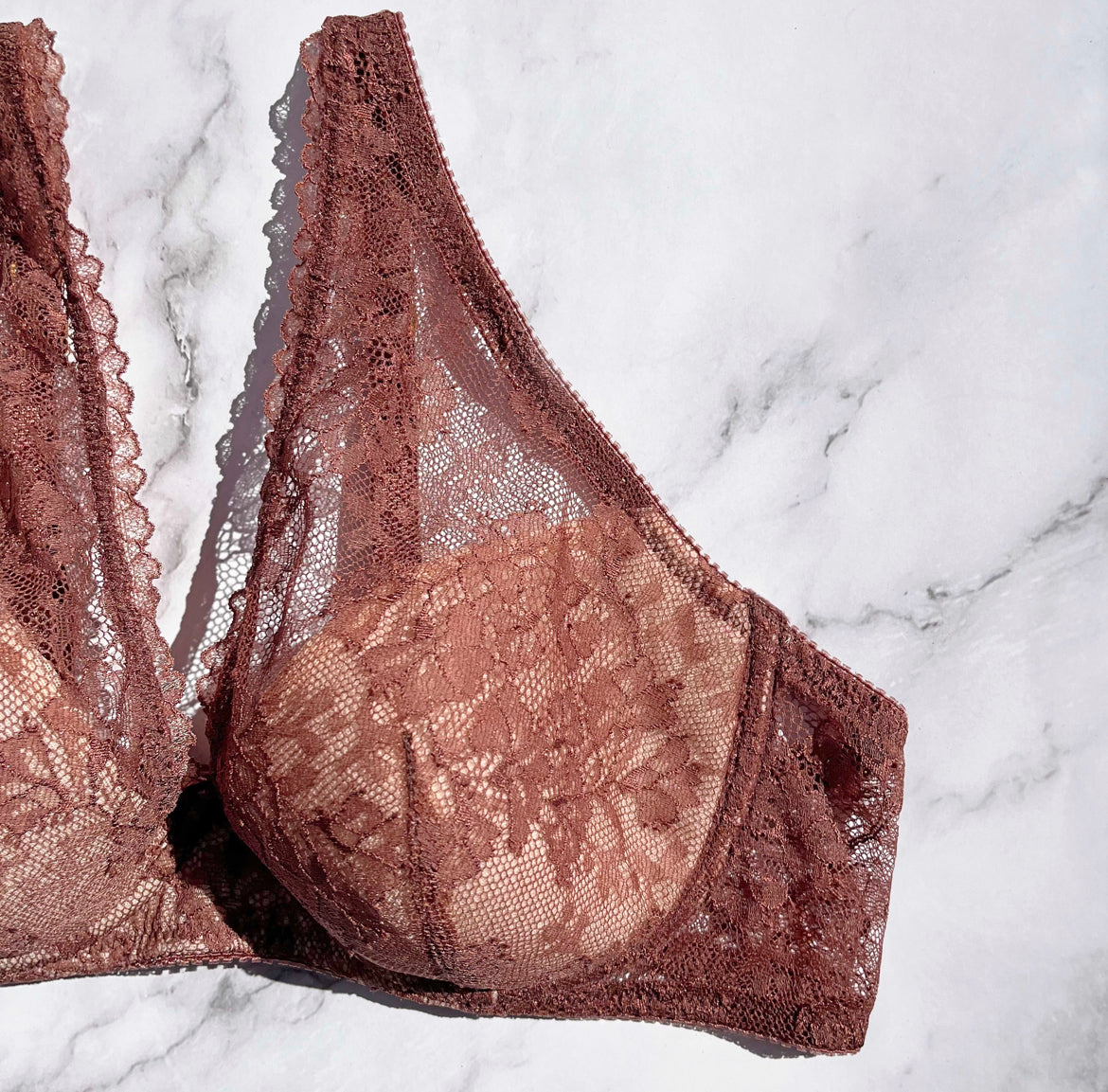 Viola Plunge Underwire Bra|Brown