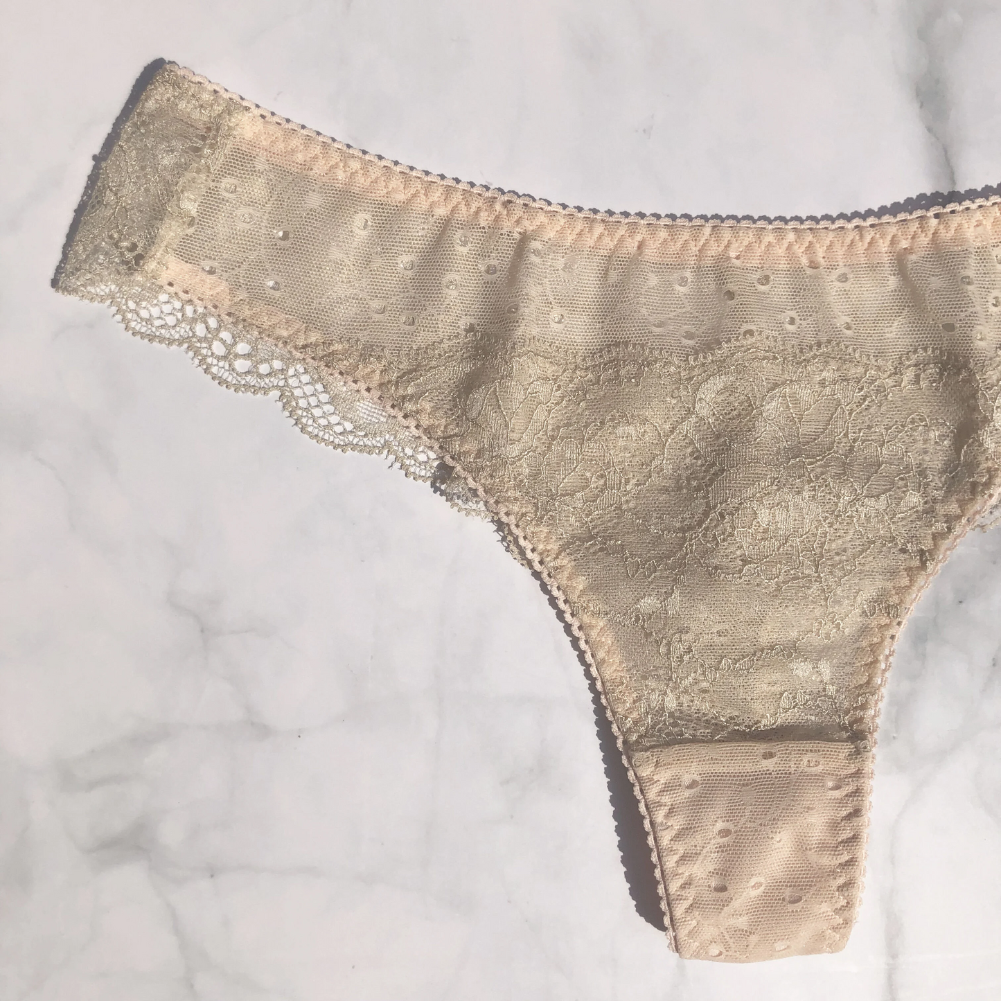 Jasmine Pink Beige Thong
