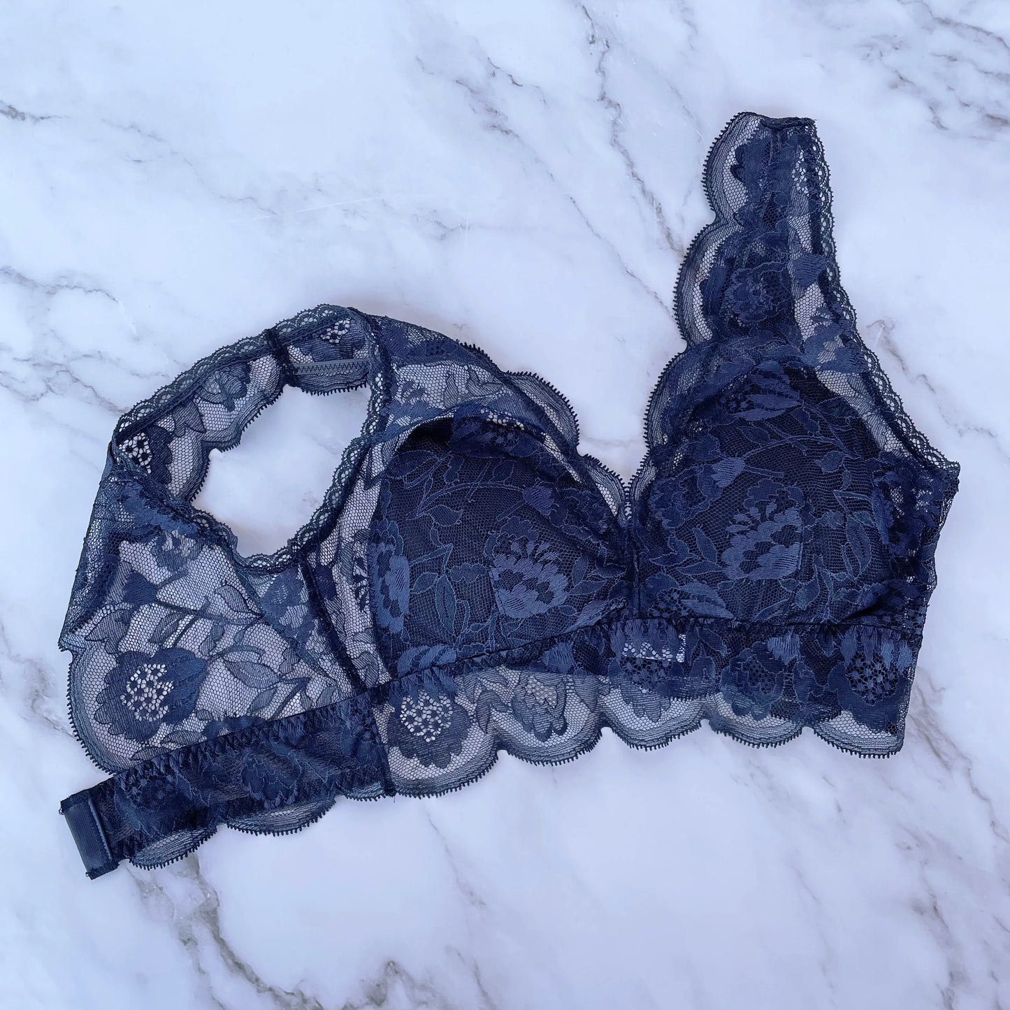Protea Long Bralette|Navy