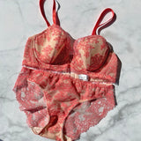 Poppy Orange Underwire Bra