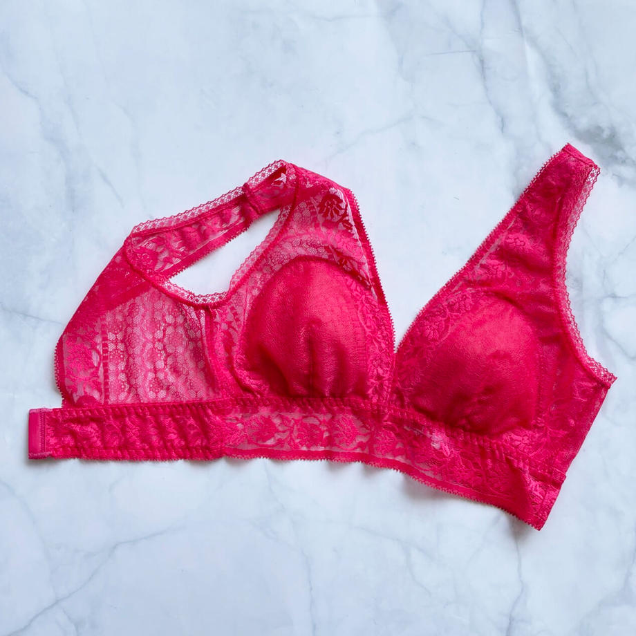 SALE Freesia Vivid Pink Long Bralette