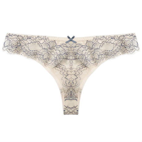 SALE Peach Rose Dusty Blue Thong