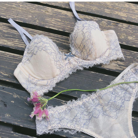 SALE Peach Rose Dusty Blue Underwire Bra – Lilipiache