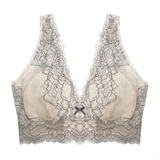 SALE Peach Rose Dusty Blue Long Bralette