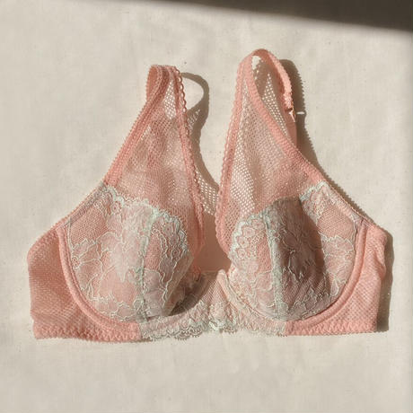 SALE Daisy Peach ×Muscat Mesh Underwire Bra