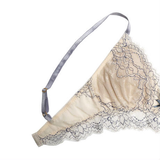 SALE Peach Rose Dusty Blue Bralette