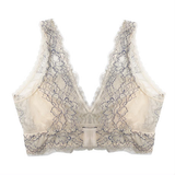 SALE Peach Rose Dusty Blue Long Bralette