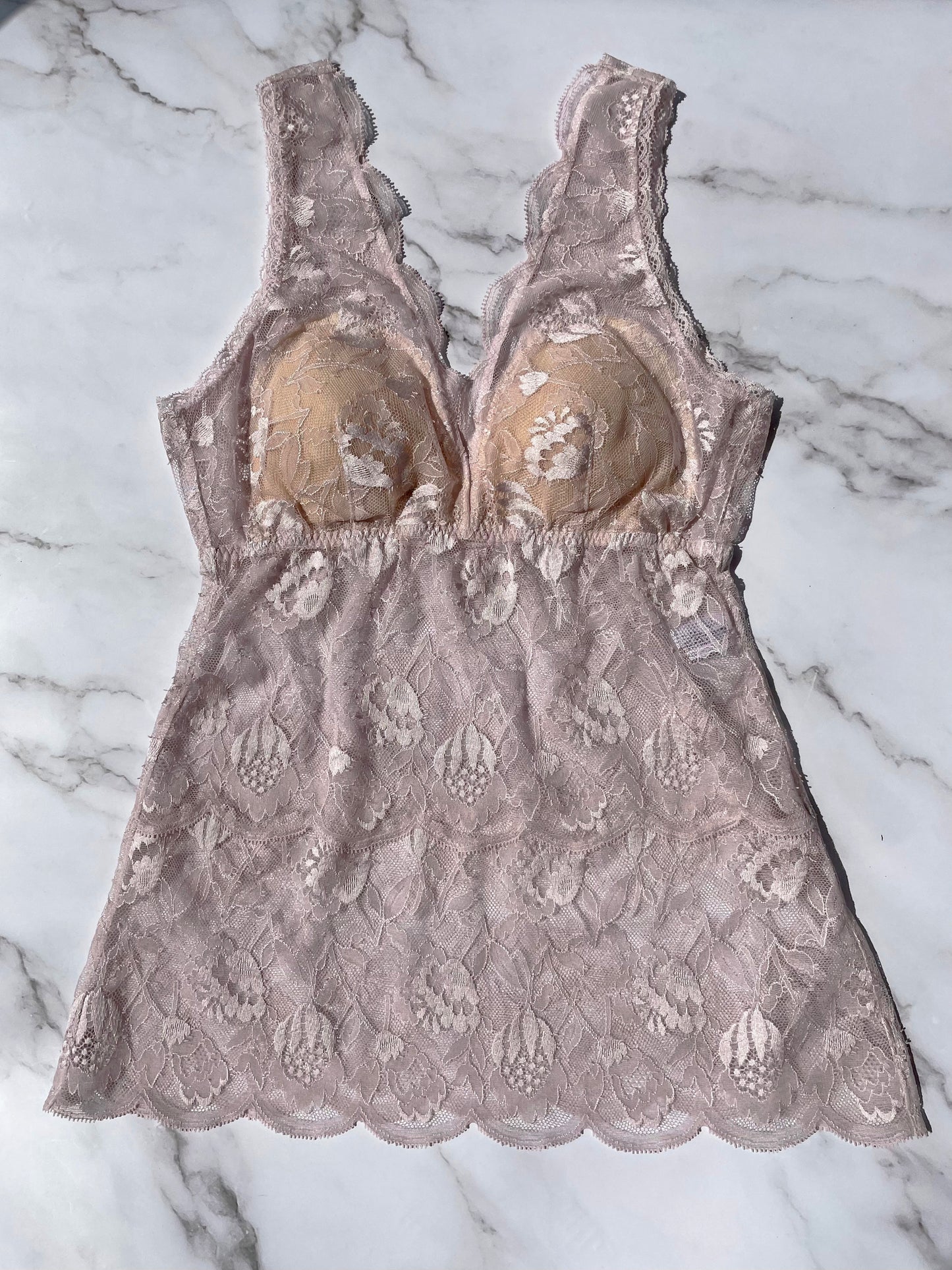 Protea All Lace BraCamisole｜Navy