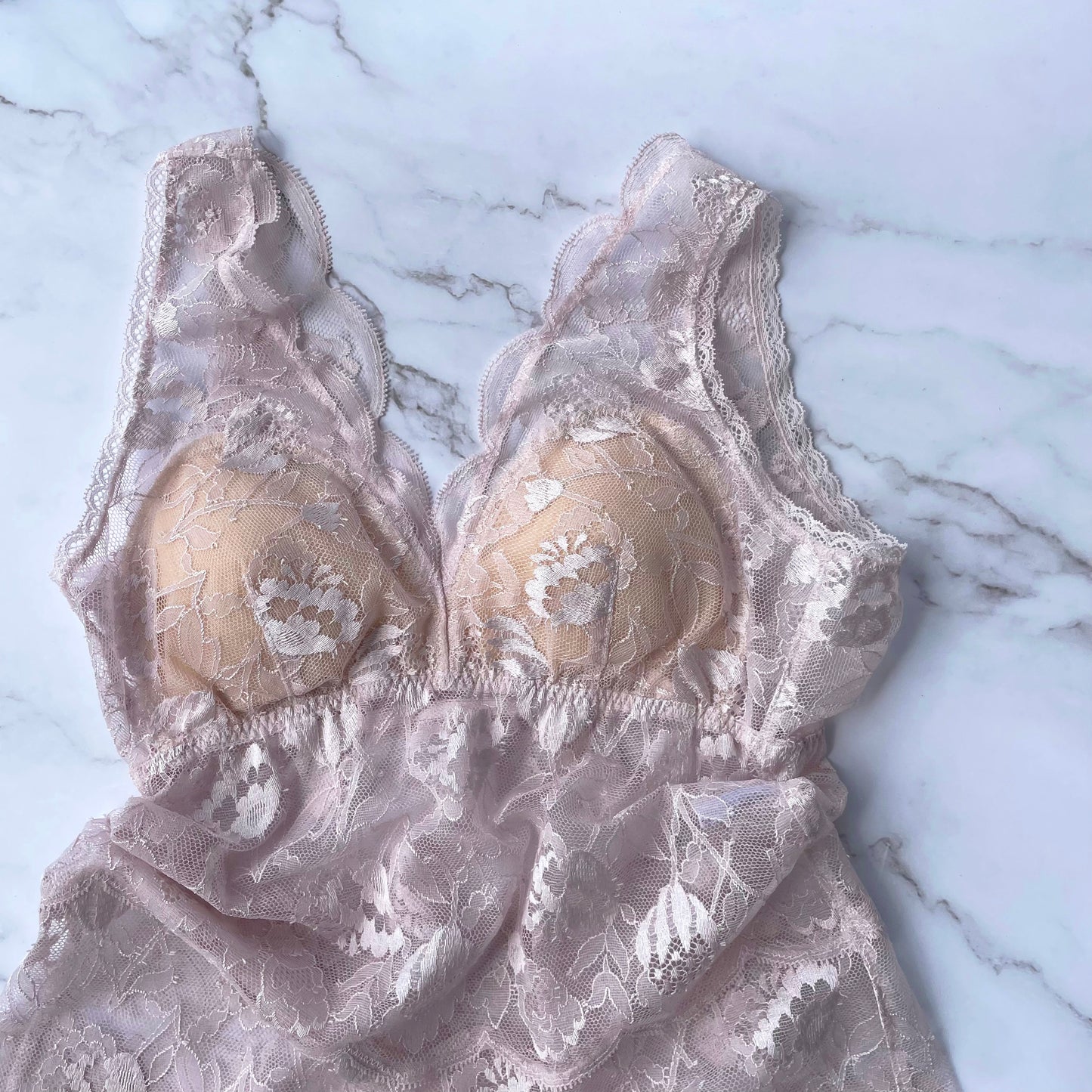 Protea All Lace BraCamisole｜Navy