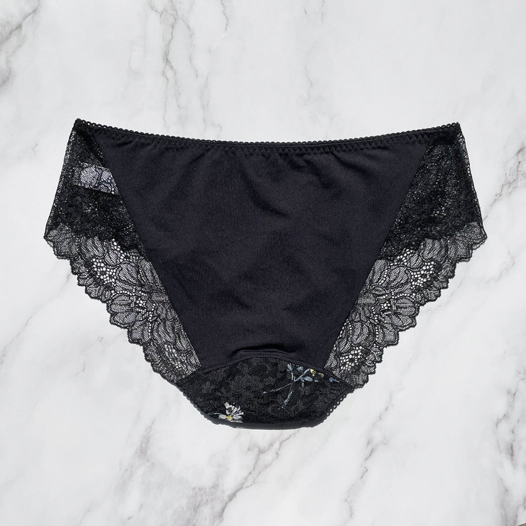 Night Garden Bikini｜Black