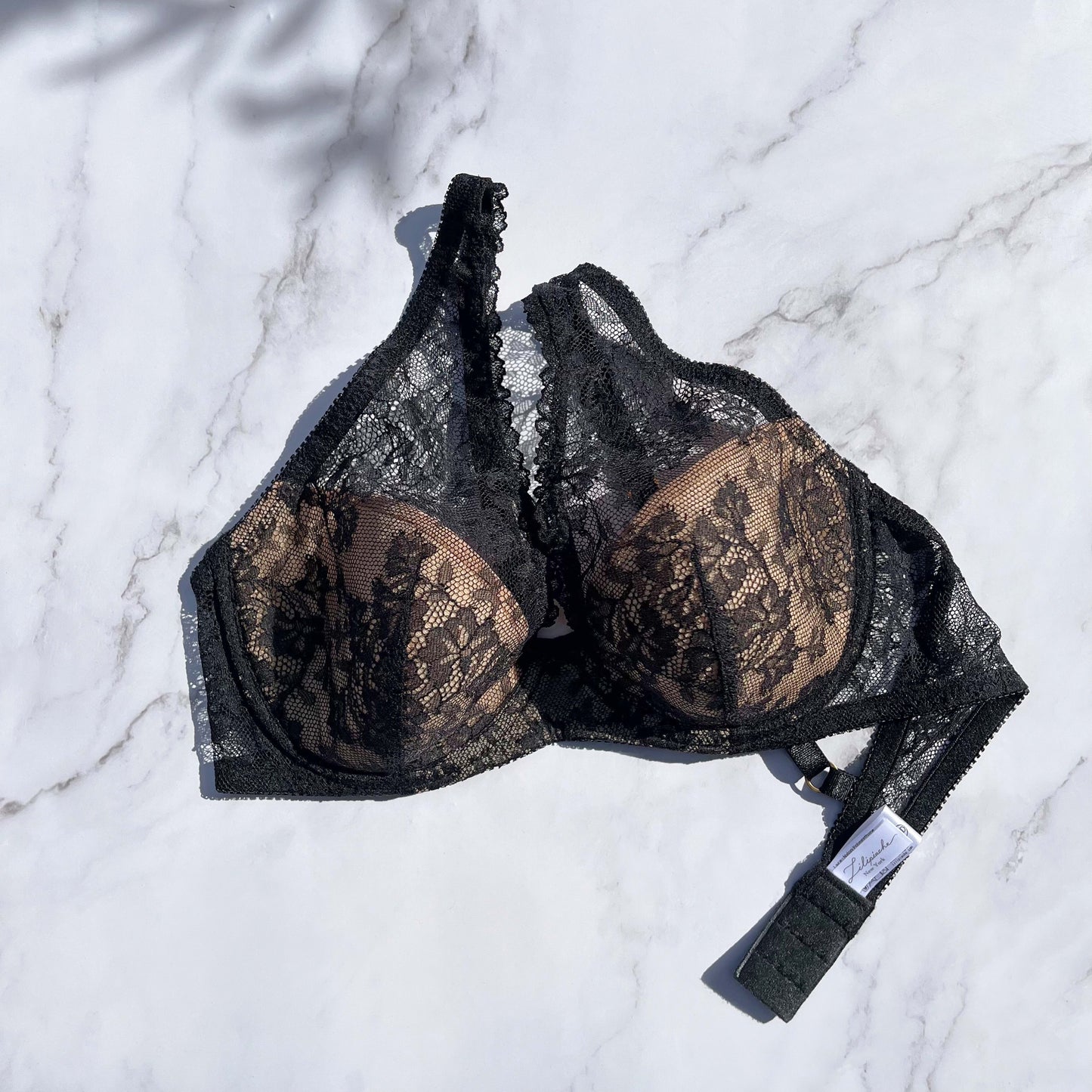 Viola Plunge Underwire Bra｜Black