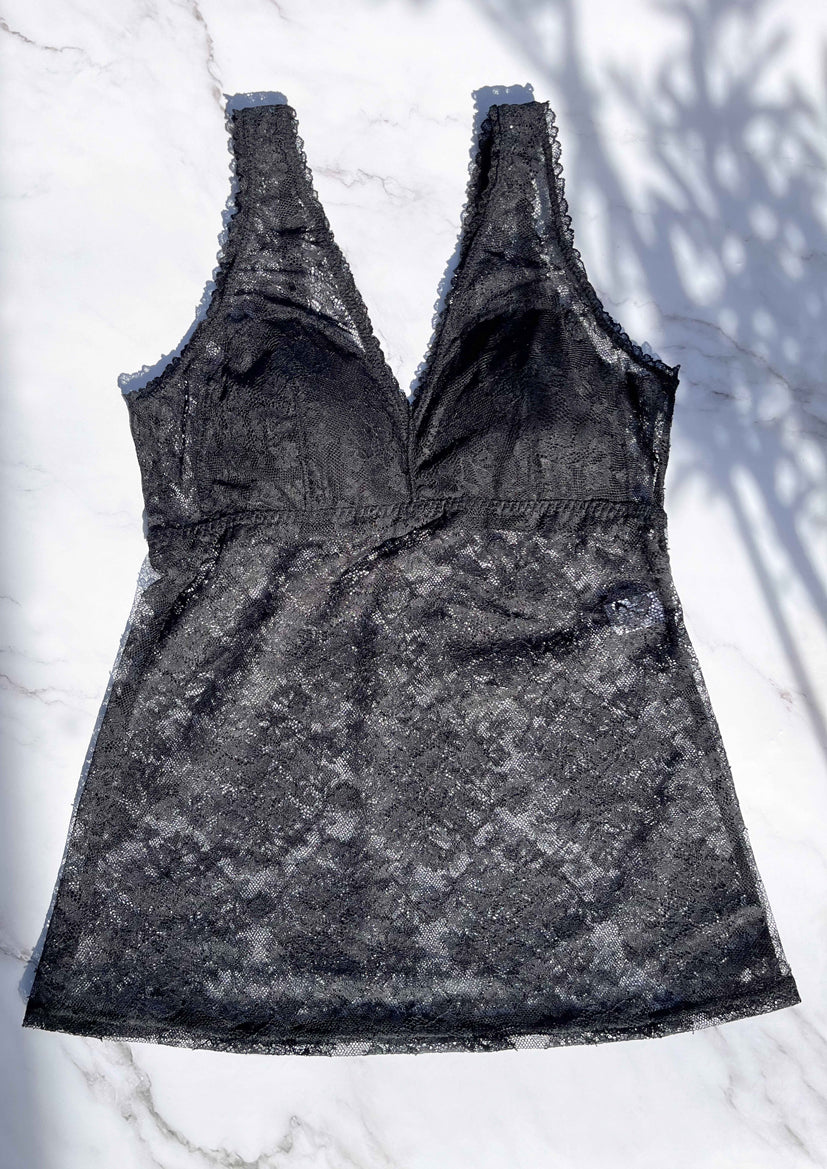 Viola Black All Lace Bra Camisole｜Black