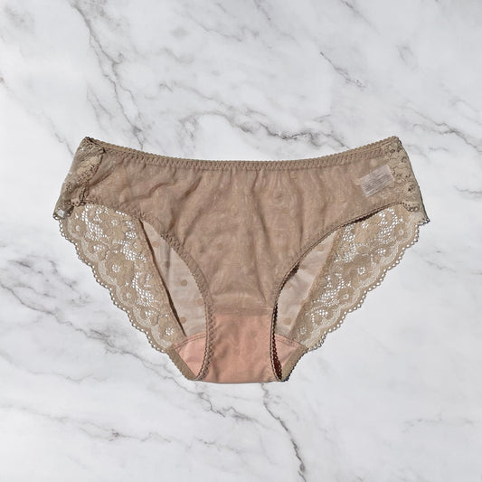 Dot Strapless set Bikini | Beige