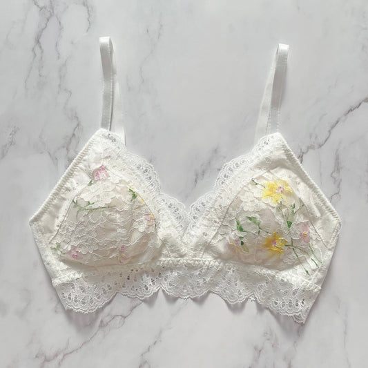 Flower Garden Bralette｜White