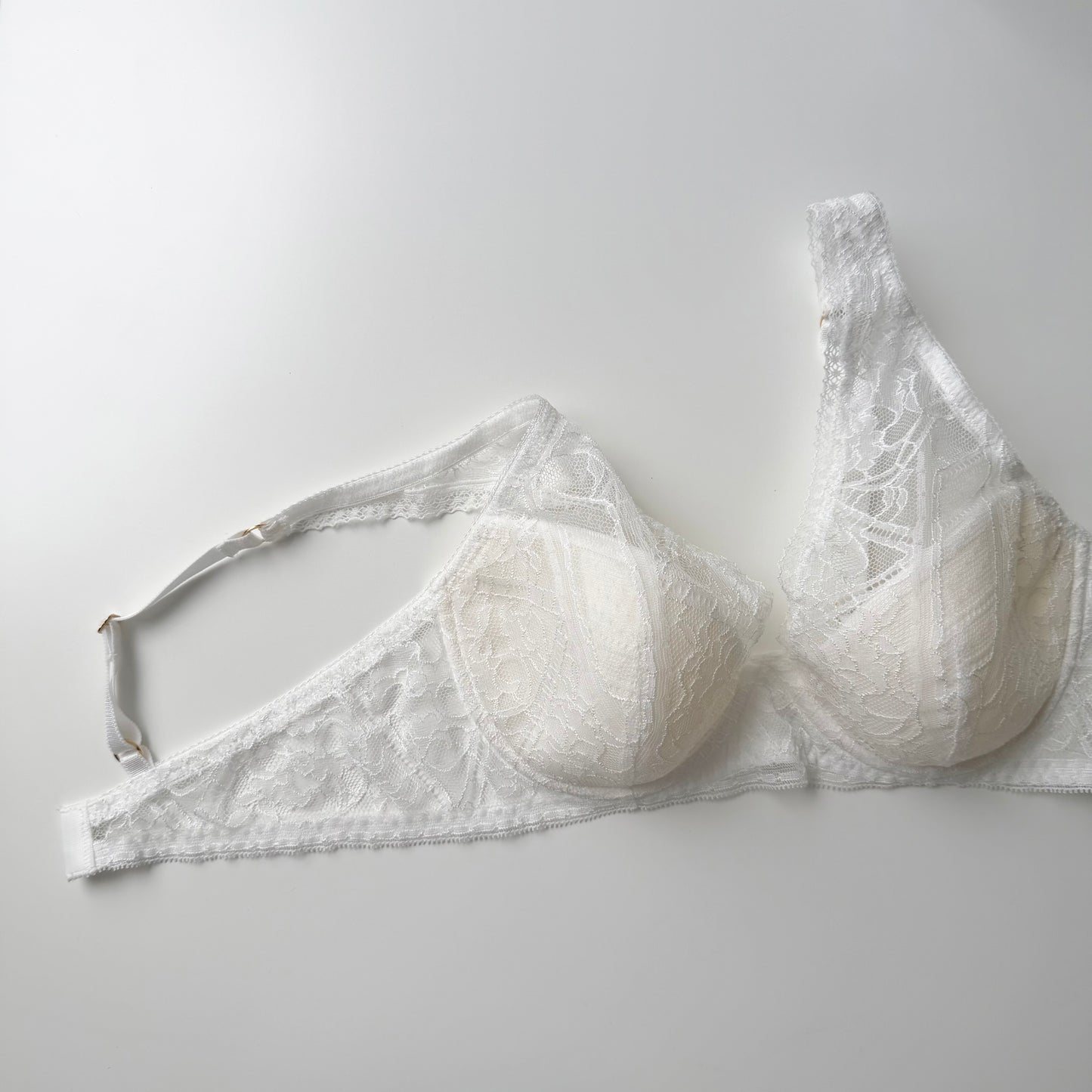 Amary Plunge Underwire Bra｜White