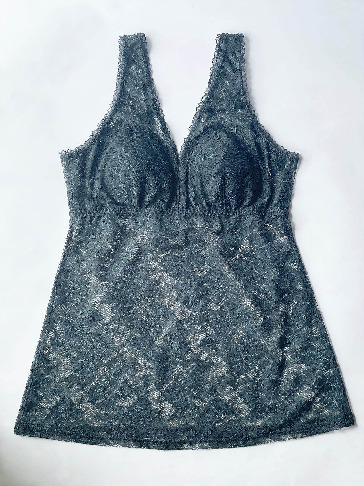 Viola All Lace BraCamisole｜Moss Green