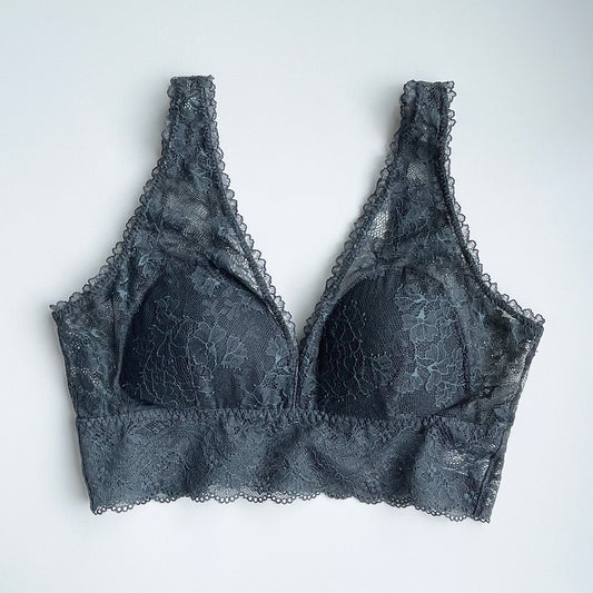 Viola Long Bralette｜Moss Green