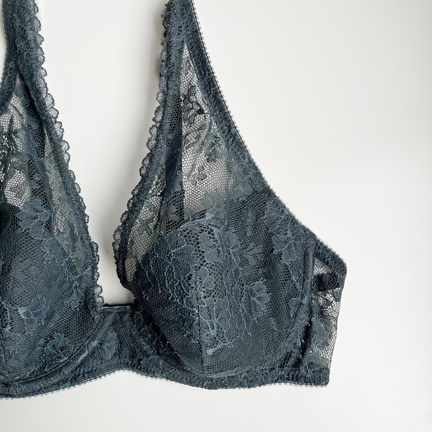 Viola Plunge Underwire Bra｜Moss Green