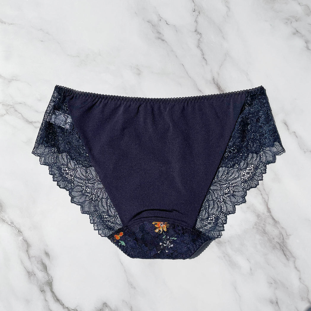 Night Garden Bikini｜Black