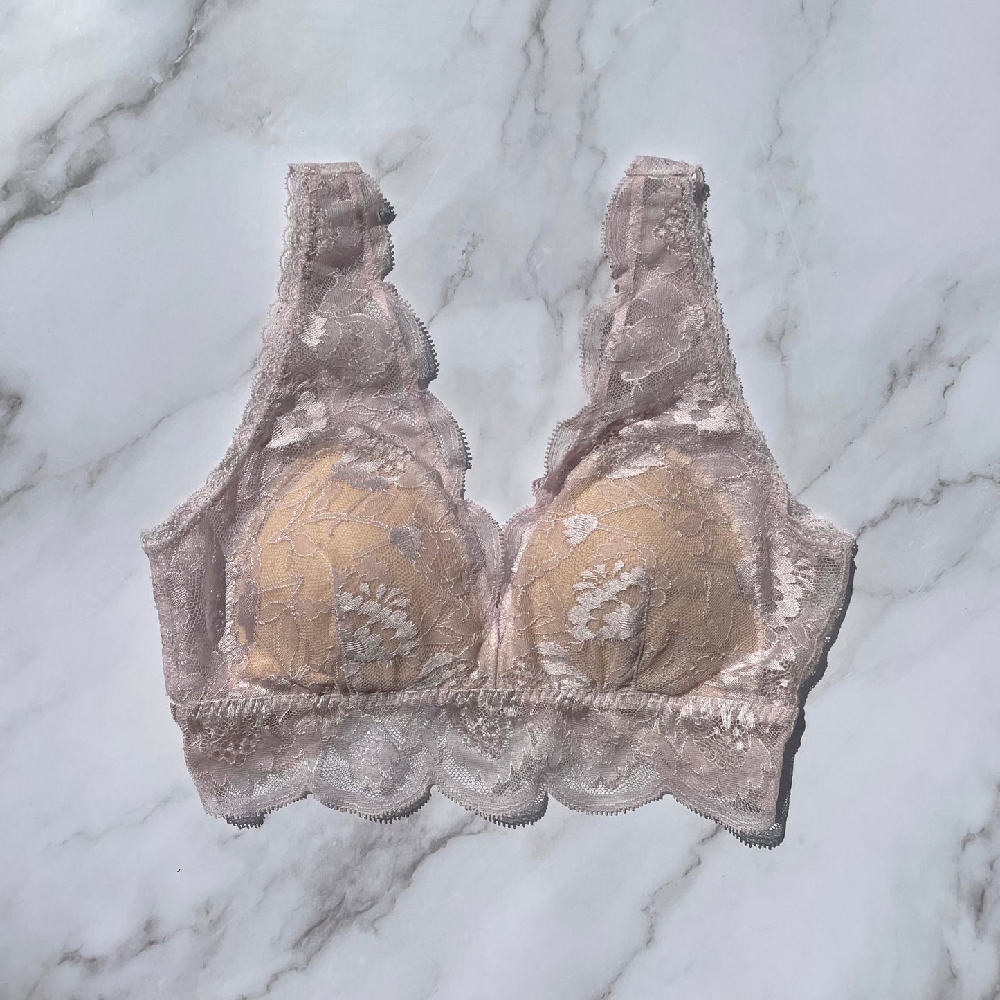Protea Pink Long Bralette