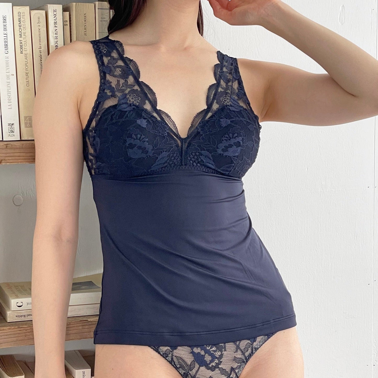 Protea BraCamisole｜Navy
