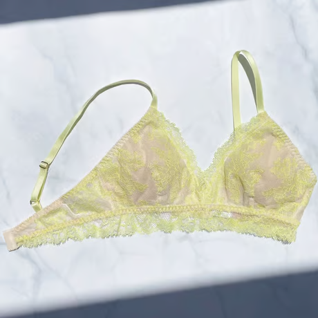 SALE Poppy Lime Yellow Bralette