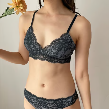 SALE Lilac Forest Green Bralette