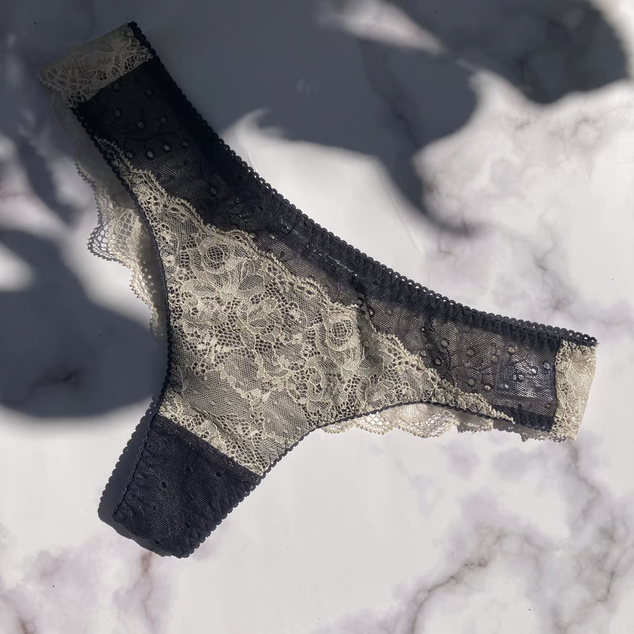 Jasmine Navy Thong