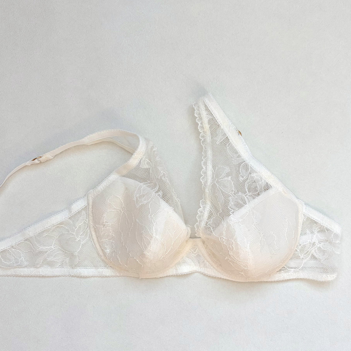Ellis Plunge Underwire Bra｜Ivory