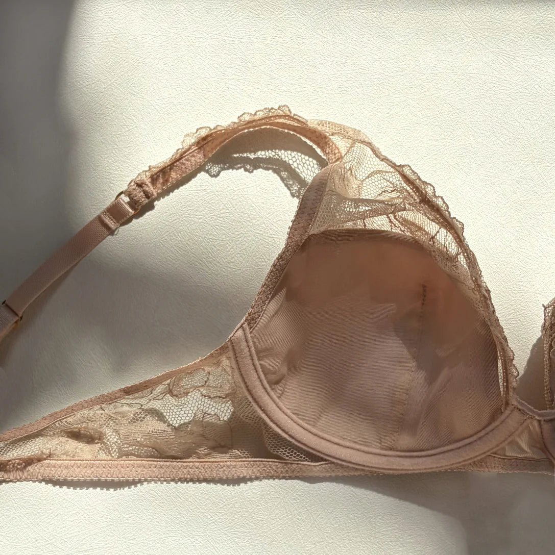 Ellis Plunge Underwire Bra｜Sand Beige