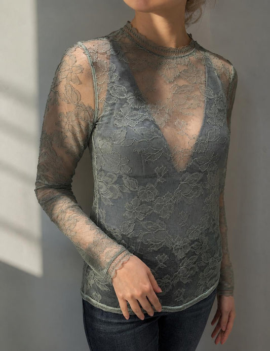 Ellis Lace Tops | Olive