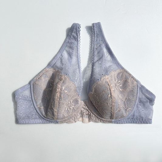 Jasmine Plunge Underwire Bra｜Pale Blue