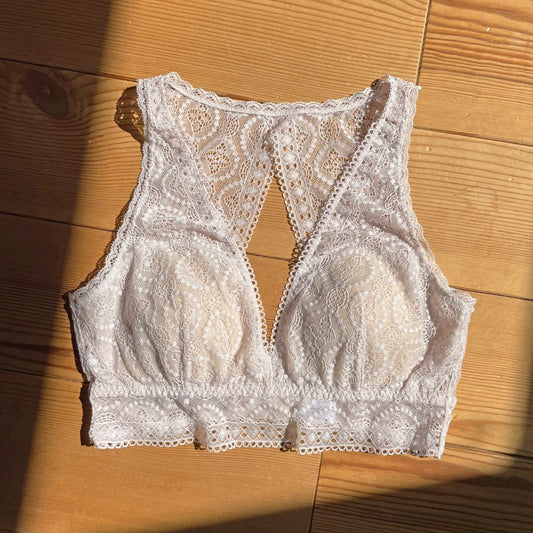 Moroccan Back Style Bralette｜Sand Pink