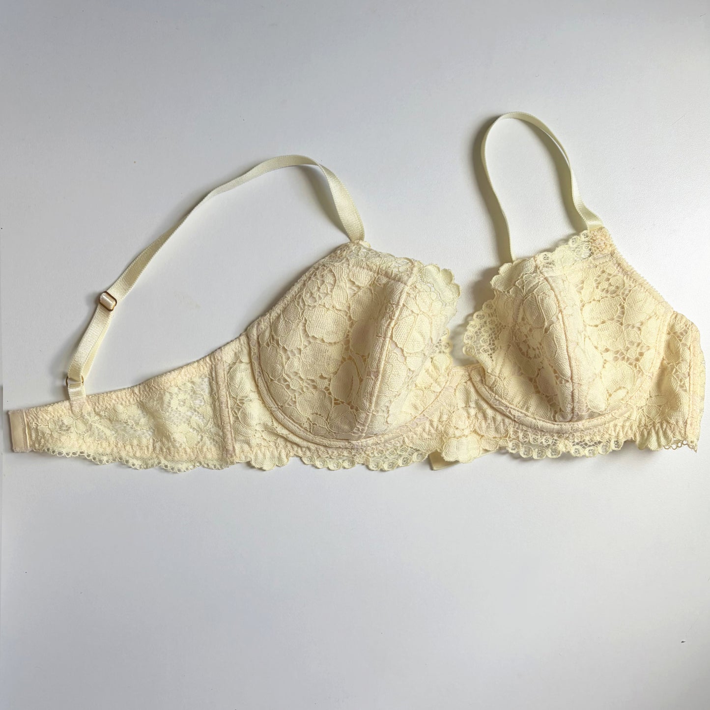 Peony Underwire Bra | Light Yellow