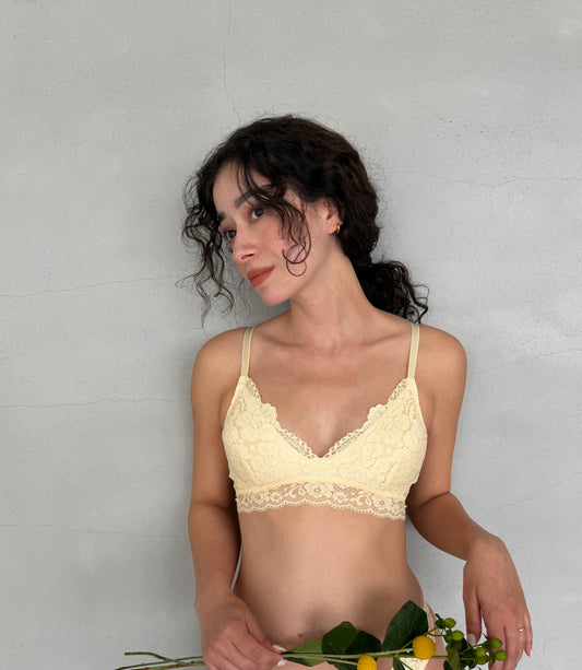 Peony Bralette | Light Yellow