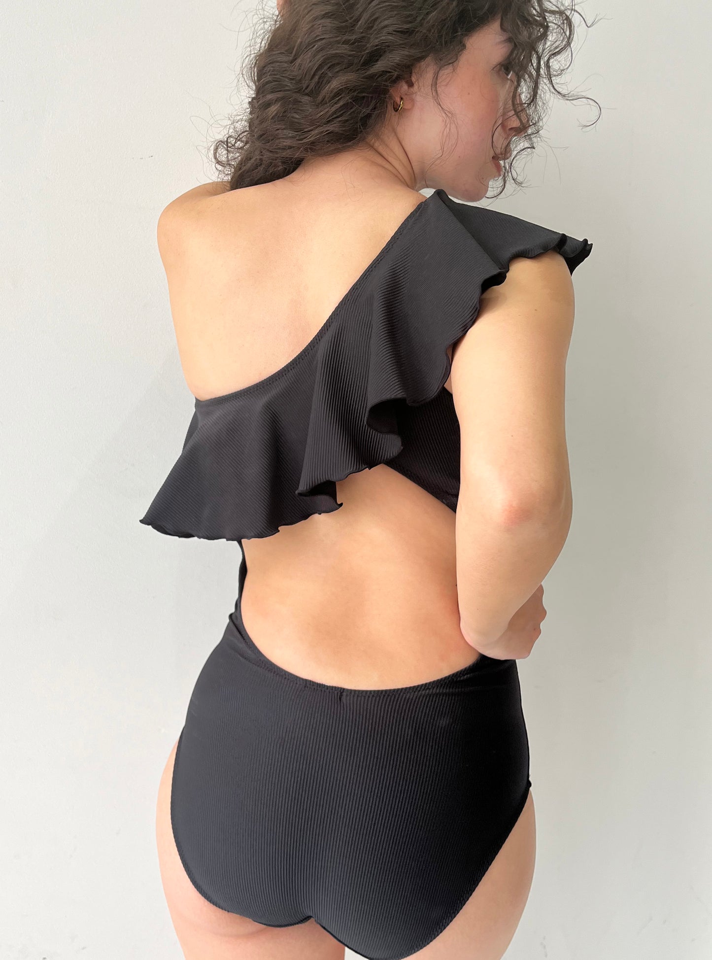 Swim Wear Flare Onepiece｜Black
