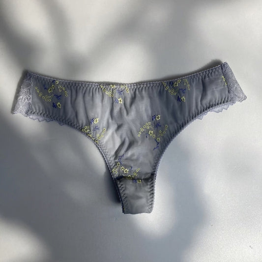 SALE Dream Garden Blue Thong