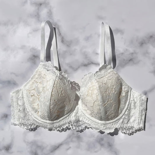 Peony White Underwire Bra