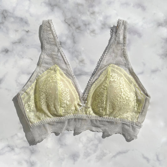 SALE Floral Gray Bralette
