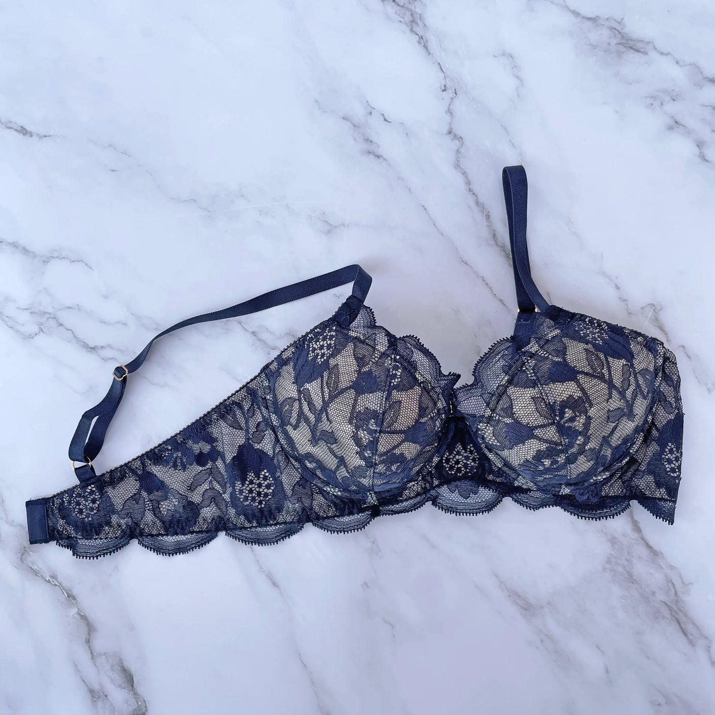Protea Underwire Bra｜Navy