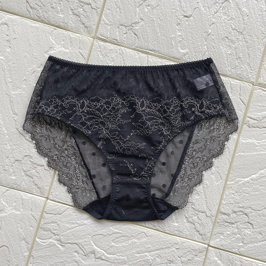Polka Dot Black High Waist Bikini
