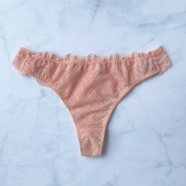 SALE Love Coral Pink Thong
